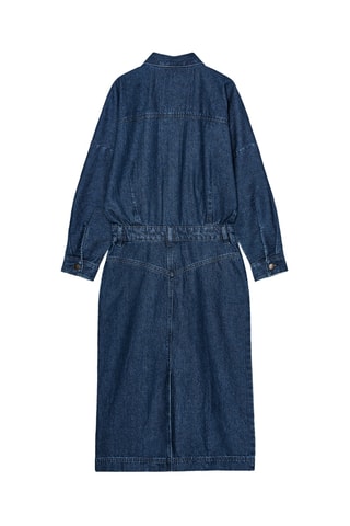 Robe droite en jean - Bleu