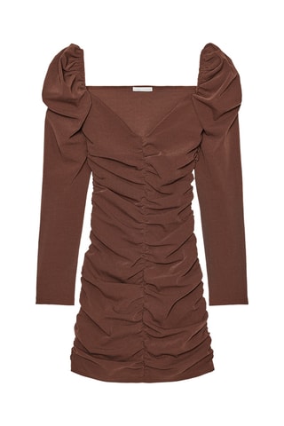 Robe droite - Marron
