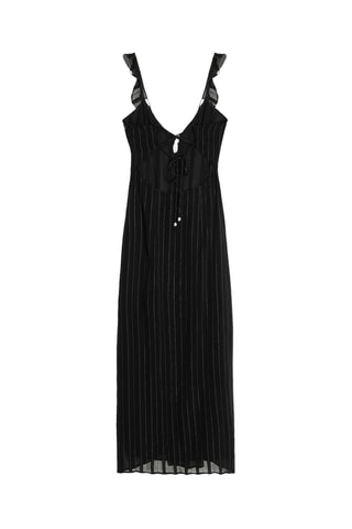 Robe droite - Noir et argenté