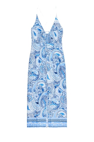 Robe droite - Ciel et blanc