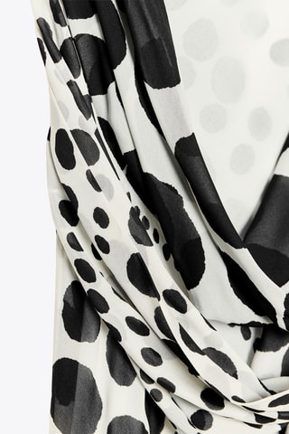 Robe longue - Blanc et noir