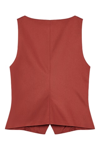 Gilet de costume - Rouge brique