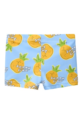 Boxer de bain - Ciel et orange