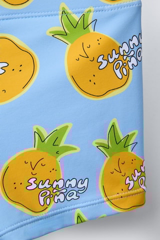 Boxer de bain - Ciel et orange