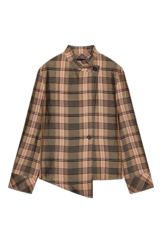 Chemisier en lin - Beige et gris