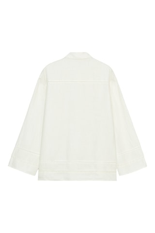 Chemisier en lin - Blanc