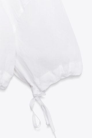 Chemisier en ramie - Blanc