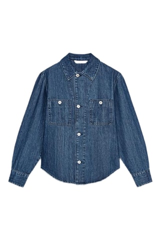 Chemisier en jean - Bleu foncé