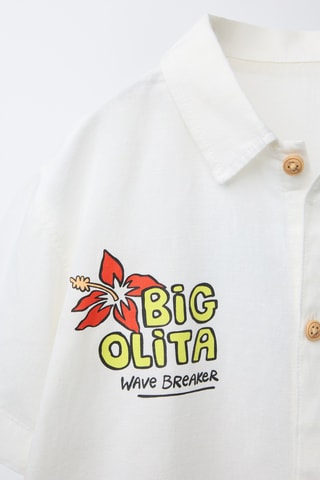 Chemise - Blanc et jaune