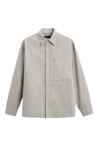 Chemise - Taupe et écru