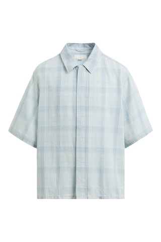 Chemise - Vert d’eau et bleu clair
