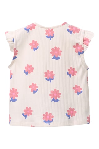 T-shirt noué - Blanc