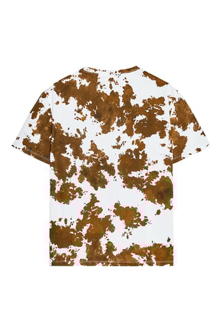 T-shirt - Blanc et marron