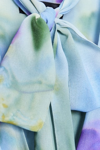 Blouse - Violet et ciel