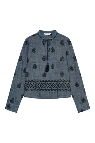 Blouse - Gris chiné