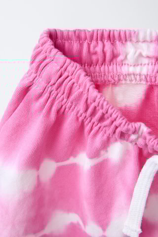 Short tie and dye - Blanc et rose