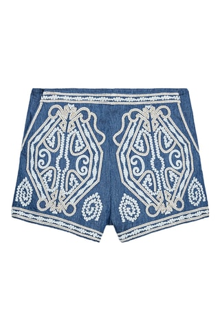 Short en jean - Bleu