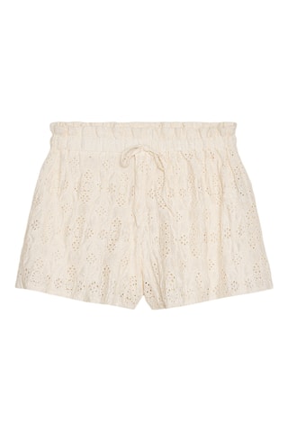 Short en broderie anglaise - Beige
