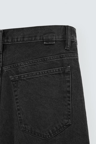 Short en jean - Noir