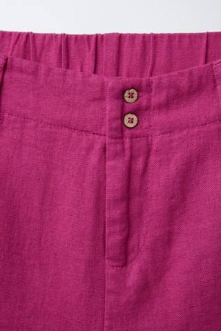 Short en lin - Fuchsia