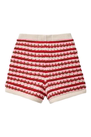 Short - Rouge et écru