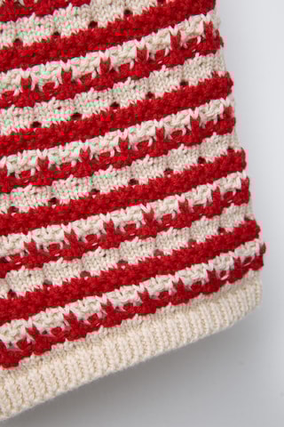 Short - Rouge et écru