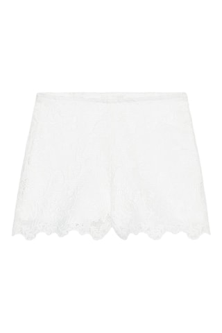 Short en dentelle - Blanc