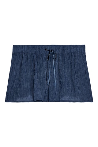 Short plissé - Bleu marine