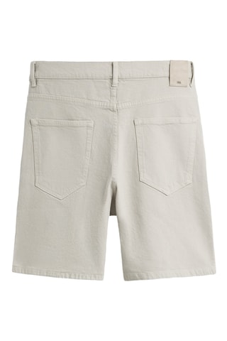 Bermuda regular en jean - Gris clair