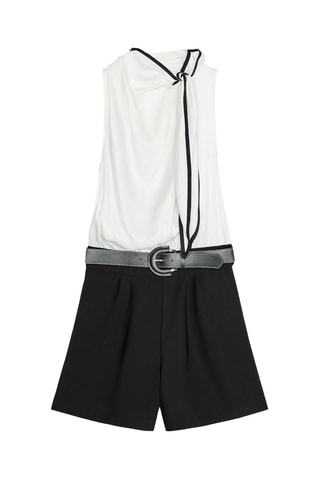 Combishort - Blanc et noir