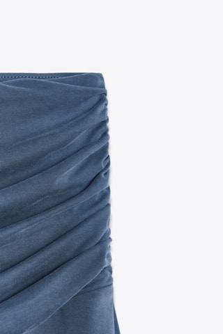 Jupe asymétrique - Bleu cobalt