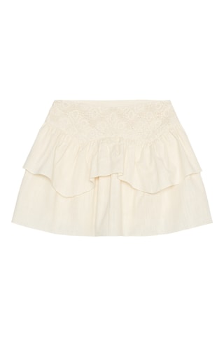 Jupe volantée - Ecru
