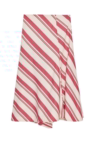 Jupe midi - Rouge et écru