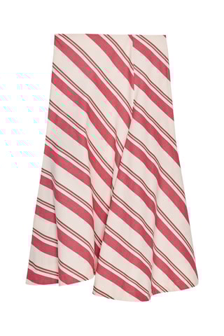 Jupe midi - Rouge et écru