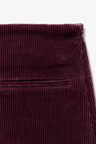 Minijupe en velours - Bordeaux
