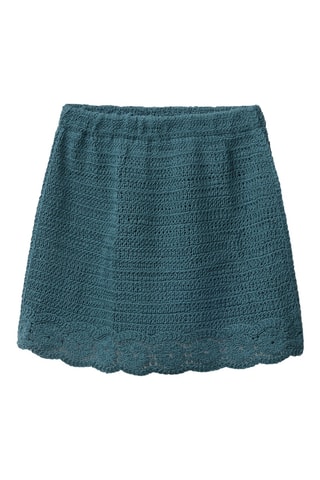 Jupe droite - Bleu canard