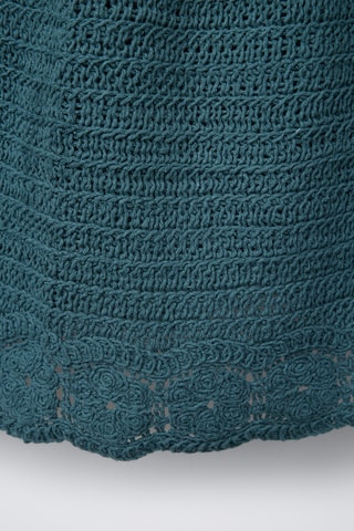 Jupe droite - Bleu canard