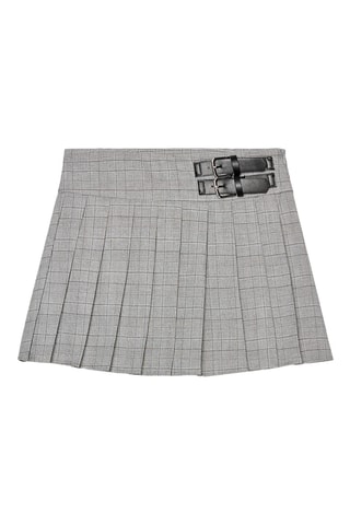 Jupe plissée - Gris clair