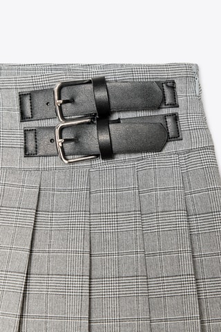 Jupe plissée - Gris clair