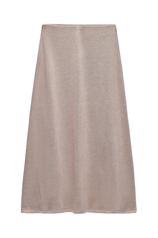 Jupe midi - Taupe clair