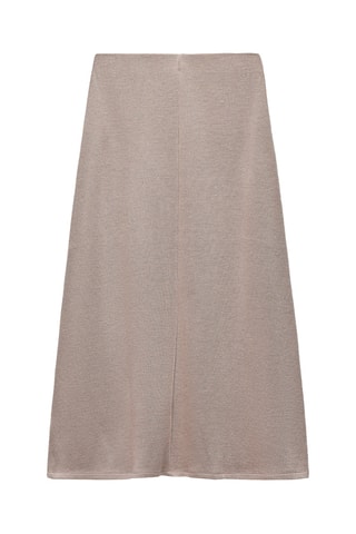 Jupe midi - Taupe clair