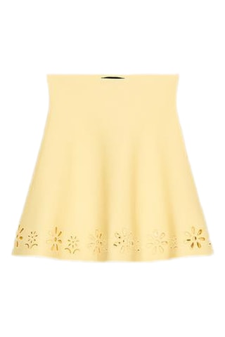 Jupe trapèze - Jaune clair