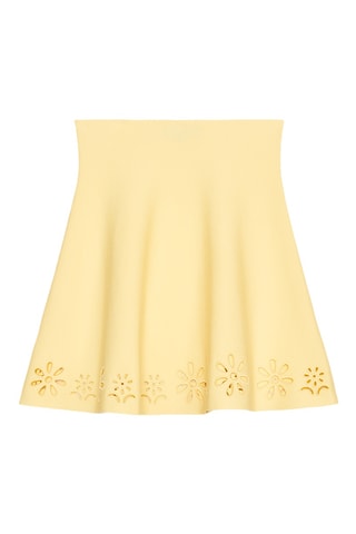 Jupe trapèze - Jaune clair