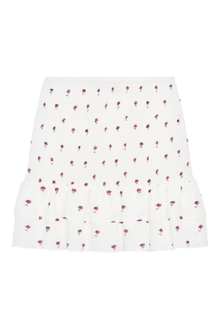 Minijupe - Blanc et violet