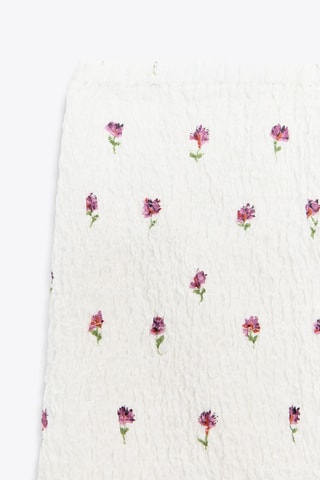 Minijupe - Blanc et violet