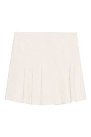 Jupe plissée - Ecru