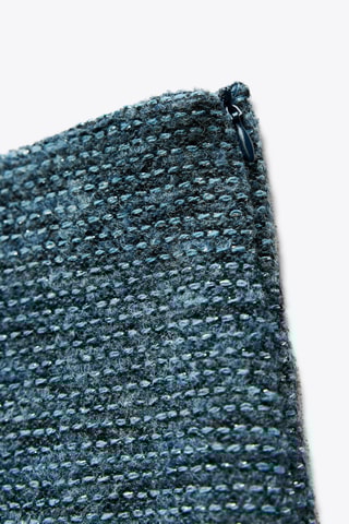 Jupe-short en tweed - Bleu