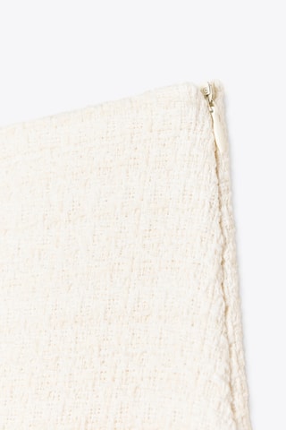 Jupe-short en tweed - Beige