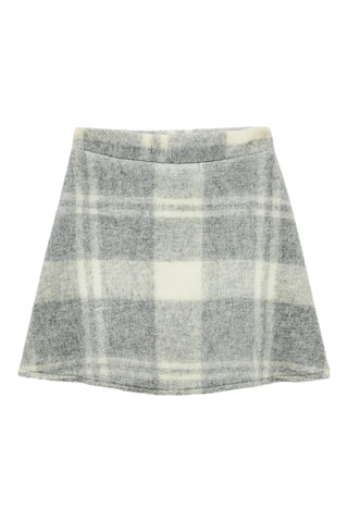 Minijupe - Gris et écru