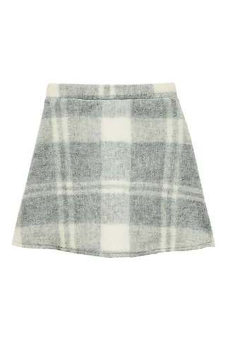 Minijupe - Gris et écru